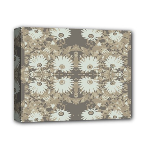 Vintage Daisy Floral Pattern Deluxe Canvas 14  X 11  by dflcprints