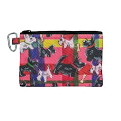 Scotties Canvas Cosmetic Bag (medium) by dawnsiegler