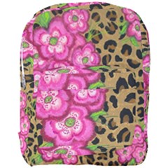 Floral Leopard Print Full Print Backpack by dawnsiegler