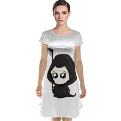 Cute Grim Reaper Cap Sleeve Nightdress by Valentinaart