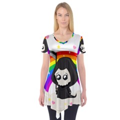 Cute Grim Reaper Short Sleeve Tunic 