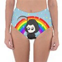 Cute Grim Reaper Reversible High-Waist Bikini Bottoms View3