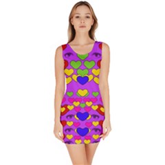 I Love This Lovely Hearty One Bodycon Dress by pepitasart