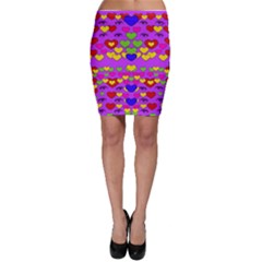 I Love This Lovely Hearty One Bodycon Skirt by pepitasart