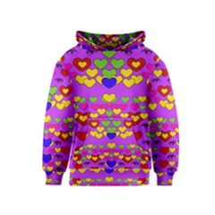 I Love This Lovely Hearty One Kids  Pullover Hoodie by pepitasart