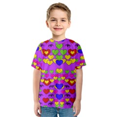 I Love This Lovely Hearty One Kids  Sport Mesh Tee