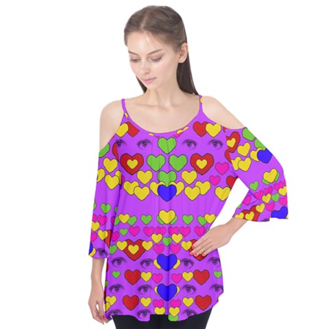 I Love This Lovely Hearty One Flutter Tees by pepitasart