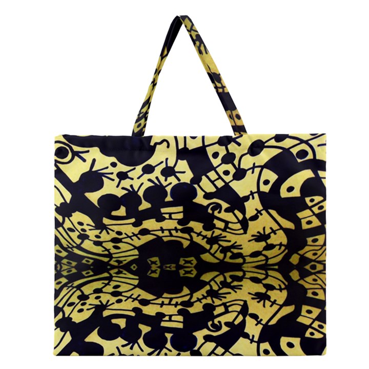 DNA DILUTED Zipper Large Tote Bag