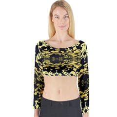 Dna Mirroir Long Sleeve Crop Top by MRTACPANS