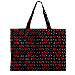 Xoxo Valentines Day Pattern Zipper Mini Tote Bag by Valentinaart