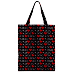 Xoxo Valentines Day Pattern Zipper Classic Tote Bag