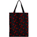 XOXO Valentines day pattern Zipper Classic Tote Bag View1