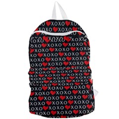 Xoxo Valentines Day Pattern Foldable Lightweight Backpack by Valentinaart