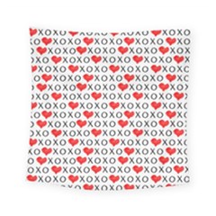 Xoxo Valentines Day Pattern Square Tapestry (small) by Valentinaart