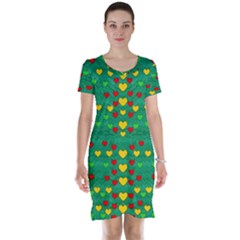 Love Is In All Of Us To Give And Show Short Sleeve Nightdress by pepitasart