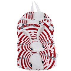 White Rabbit In Wonderland Foldable Lightweight Backpack by Valentinaart