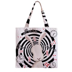 White Rabbit In Wonderland Zipper Grocery Tote Bag by Valentinaart