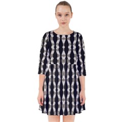 Wavy Stripes Pattern Smock Dress by dflcprints