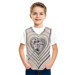 Heart Drawing Angel Vintage Kids  Sportswear by Nexatart