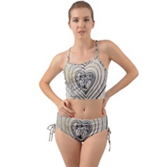 Heart Drawing Angel Vintage Mini Tank Bikini Set