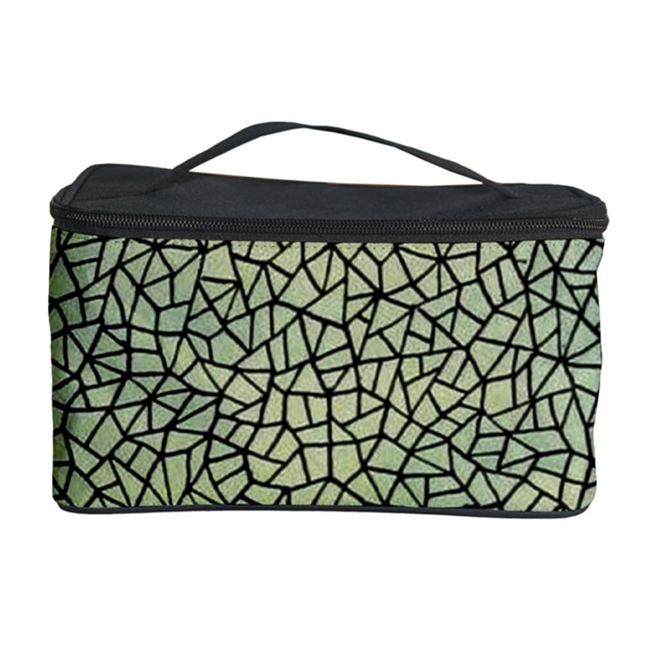 Background Cubism Mosaic Vintage Cosmetic Storage Case