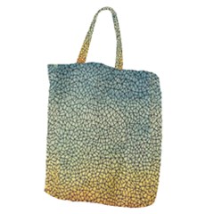 Background Cubism Mosaic Vintage Giant Grocery Zipper Tote