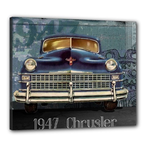 Vintage Car Automobile Canvas 24  X 20 