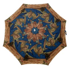 Bats Cubism Mosaic Vintage Straight Umbrellas by Nexatart