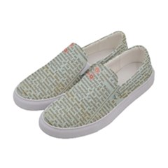 Vintage Floral Background Paper Women s Canvas Slip Ons