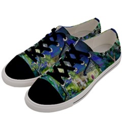 Background Fairy Tale Watercolor Men s Low Top Canvas Sneakers