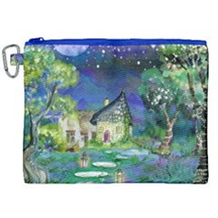 Background Fairy Tale Watercolor Canvas Cosmetic Bag (XXL)