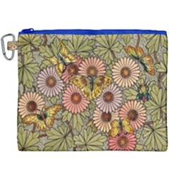 Flower Butterfly Cubism Mosaic Canvas Cosmetic Bag (xxxl)