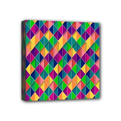 Background Geometric Triangle Mini Canvas 4  x 4 