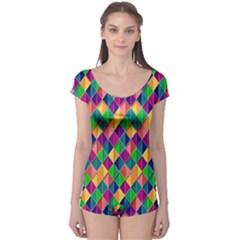 Background Geometric Triangle Boyleg Leotard  by Nexatart