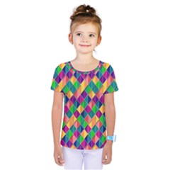 Background Geometric Triangle Kids  One Piece Tee