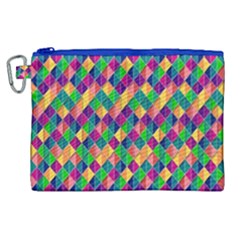 Background Geometric Triangle Canvas Cosmetic Bag (XL)