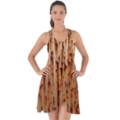 Stainless Rusty Metal Iron Old Show Some Back Chiffon Dress by Nexatart