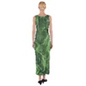 Green Geological Surface Background Fitted Maxi Dress View2