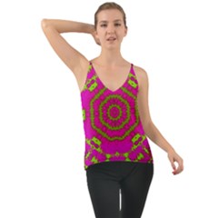 Fern Forest Star Mandala Decorative Cami by pepitasart