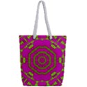 Fern Forest Star Mandala Decorative Full Print Rope Handle Tote (Small) View2