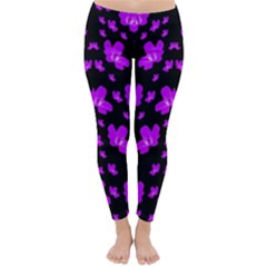 Pretty Flowers Classic Winter Leggings by pepitasart