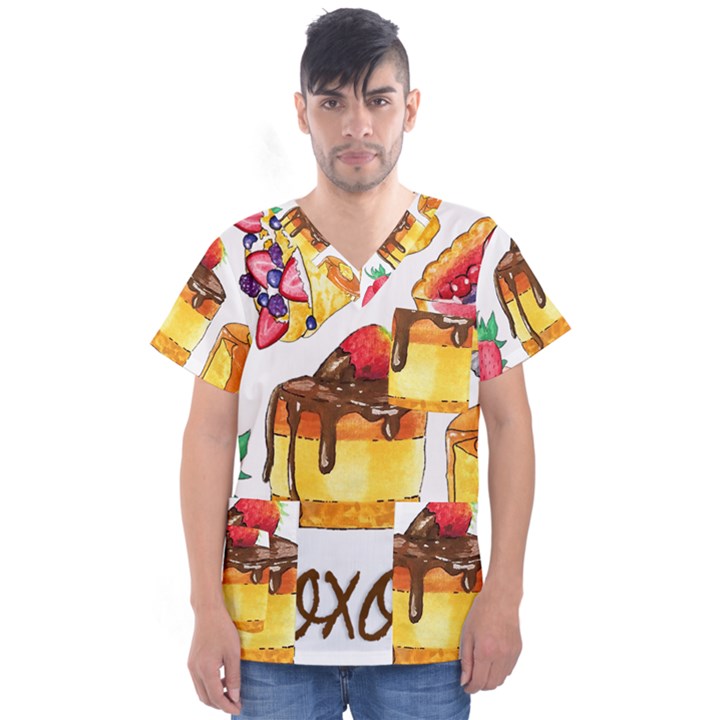 Xoxo Men s V-Neck Scrub Top