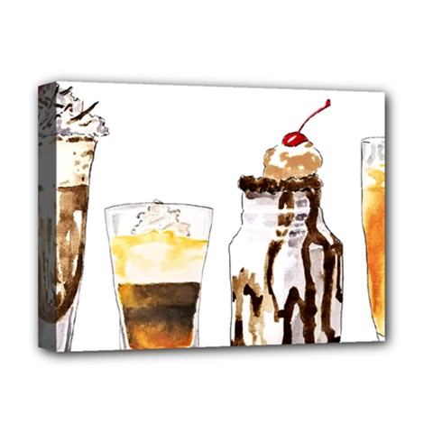 Coffee And Milkshakes Deluxe Canvas 16  X 12   by KuriSweets