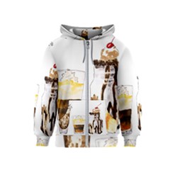 Coffee And Milkshakes Kids  Zipper Hoodie by KuriSweets