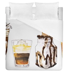 Coffee And Milkshakes Duvet Cover (queen Size) by KuriSweets
