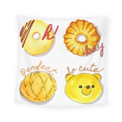 Cute Bread Square Tapestry (small) by KuriSweets