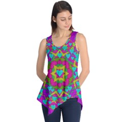 Hearts In A Mandala Scenery Of Fern Sleeveless Tunic by pepitasart