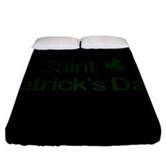  St  Patricks Day  Fitted Sheet (california King Size) by Valentinaart