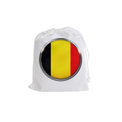 Belgium Flag Country Brussels Drawstring Pouches (medium)  by Nexatart