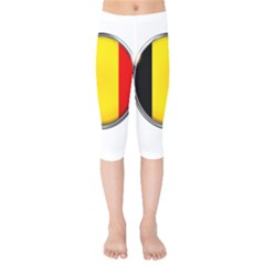 Belgium Flag Country Brussels Kids  Capri Leggings  by Nexatart